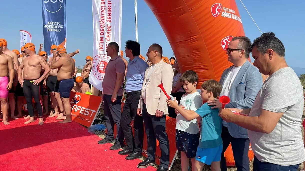 1. Göcek Açık Deniz Yüzme Yarışları 863 sporcunun katılımıyla başladı