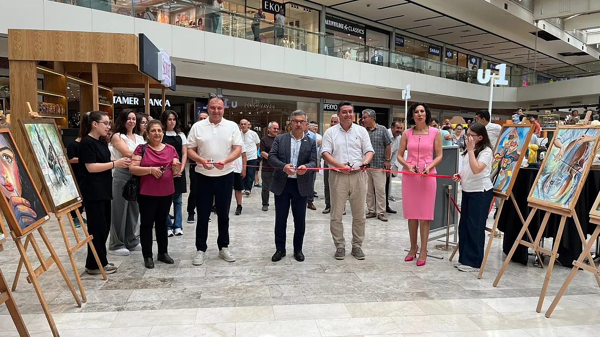 Art-filled exhibition in Fethiye: 'Musical Painting Exhibition in the Footsteps of Education' opened