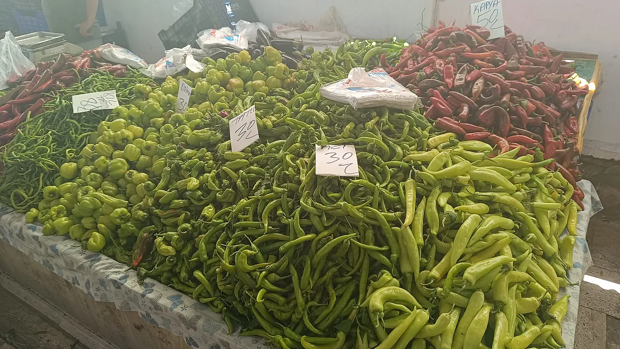 Colorful stalls decorate summer tables at Fethiye Tuesday Market