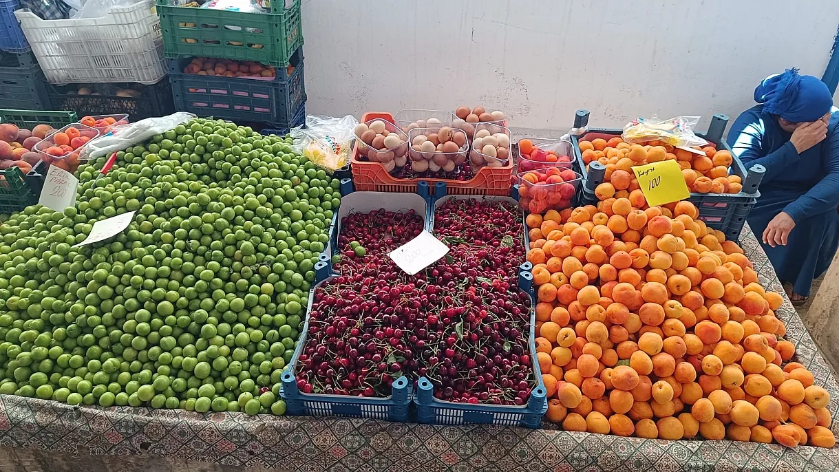 Colorful stalls decorate summer tables at Fethiye Tuesday Market