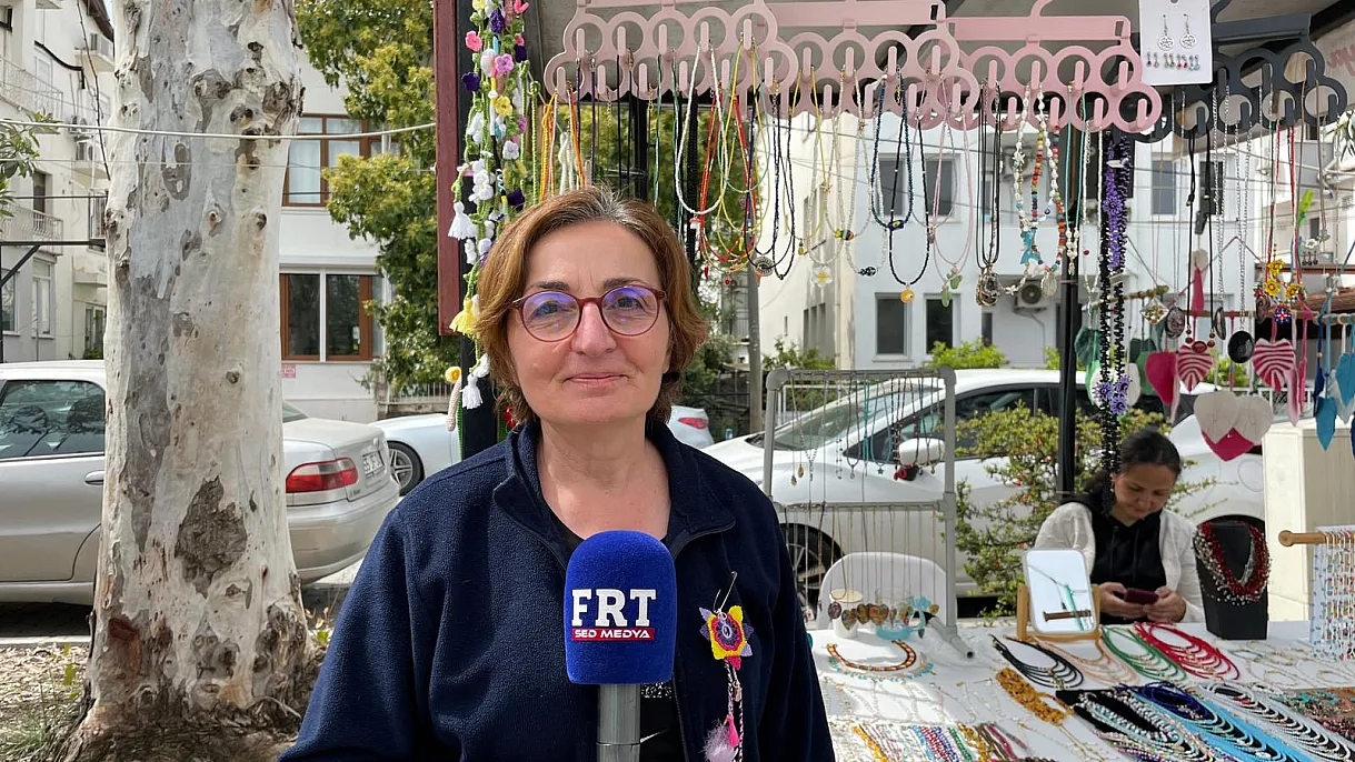 Fethiye’de kanal kenarında kadın emeğinin renkli yüzü