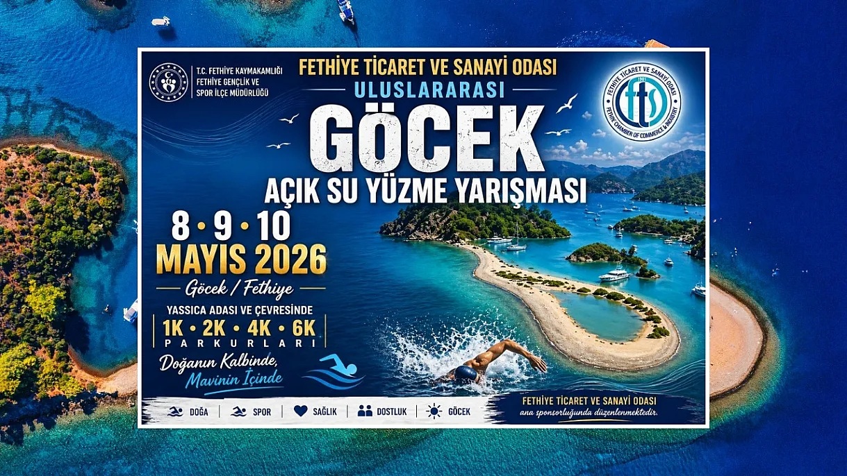 Fethiye Göcek’te uluslararası yüzme heyecanı: 860 sporcu kulaç atacak