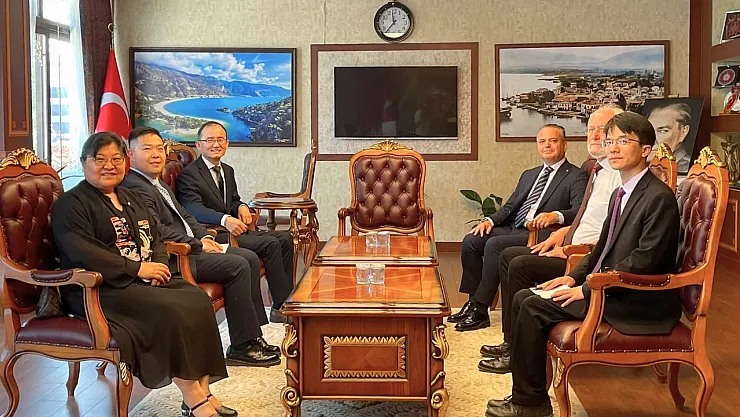 Courtesy visit from Chinese Ambassador Jiang Xuebin to Fethiye District Governor Akkaya