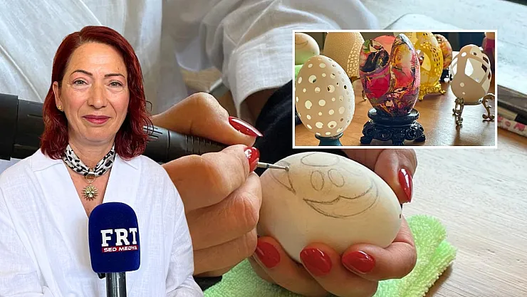 Fethiye’de 'Sanatın en kırılgan hali': Yumurta kabuğuna hayat veriyor