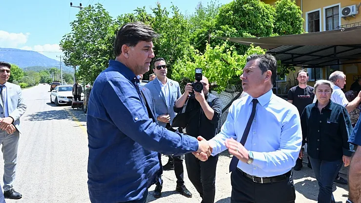 Fethiye’de taziye ziyareti: Ahmet Aras’tan Alim Karaca’ya başsağlığı