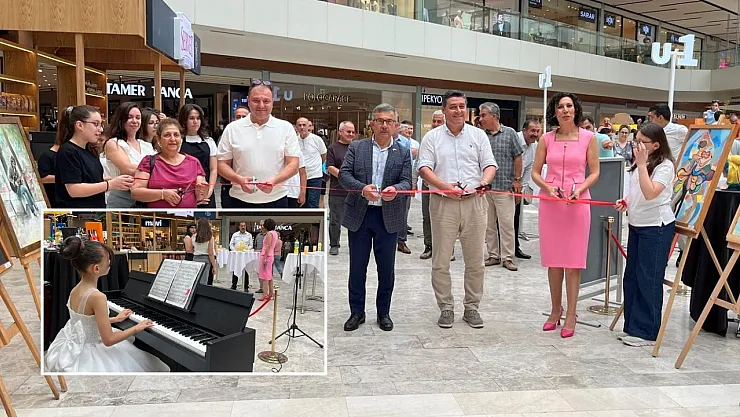 Art-filled exhibition in Fethiye: 'Musical Painting Exhibition on the Path of Education' opened