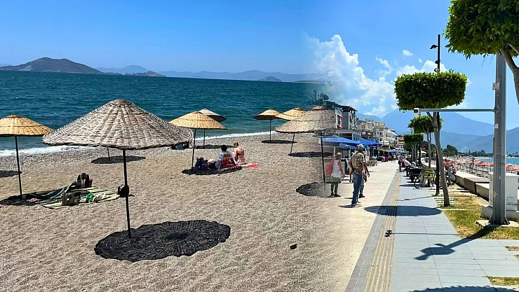 Fethiye Çalış Plajı’nda yaz hareketliliği başladı