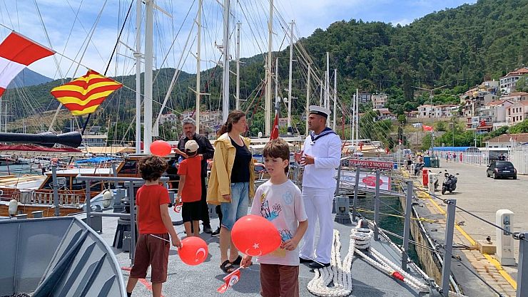 TCG Köyceğiz Fethiye'de vatandaşlarla buluştu: 19 Mayıs'a özel ziyaret