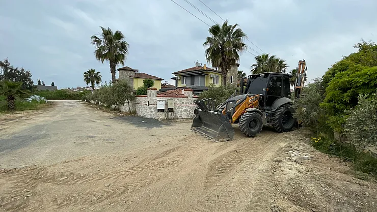 Fethiye Çiftlik Mahallesi 137. Sokak’ta altyapı tamamlanıyor, asfalt çalışması başlıyor