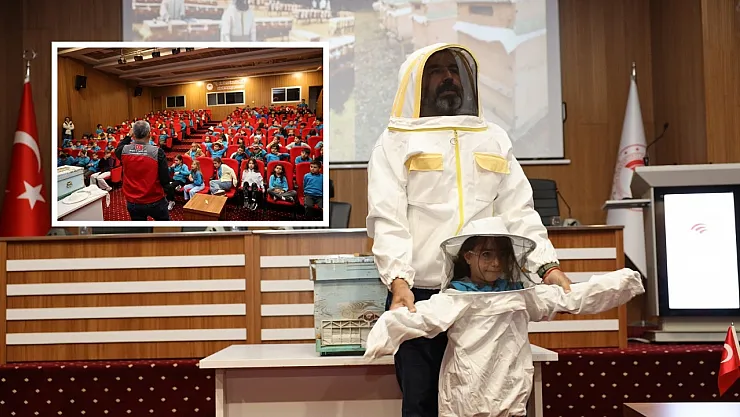 Muğla'da minik öğrenciler arıları ve sağlıklı beslenmeyi öğrendi