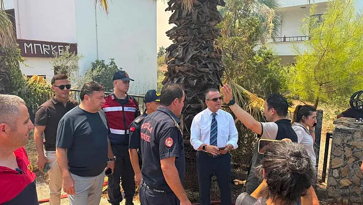 Kaymakam Akkaya Yangın Bölgesinde