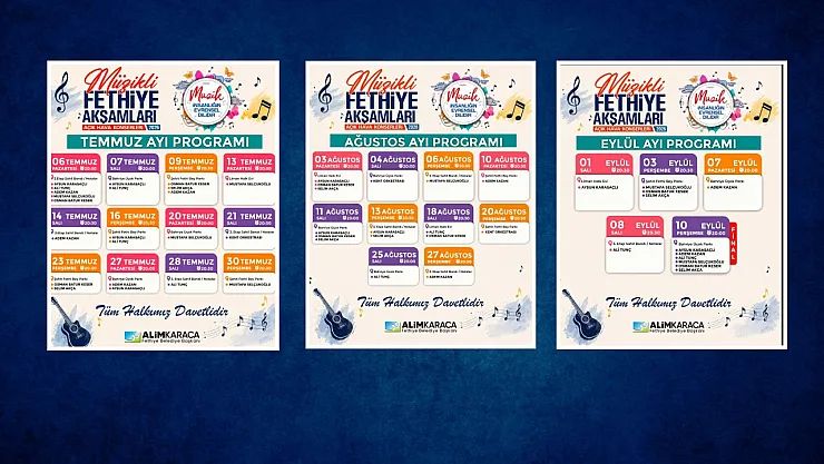 Fethiye’de Ücretsiz Açık Hava Konserleri Başlıyor! İşte 3 Aylık Program