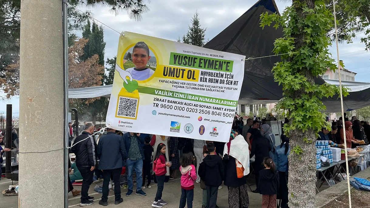 Fethiye Karaçulha’da minik yüreklerden büyük destek: Yusuf Eymen için kermes düzenlendi