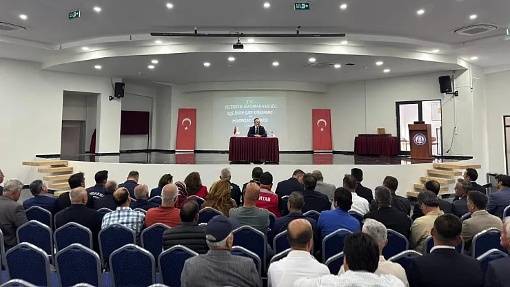 Fethiye’de Kaymakam Akkaya başkanlığında ‘Muhtarlar Toplantısı’ gerçekleştirildi