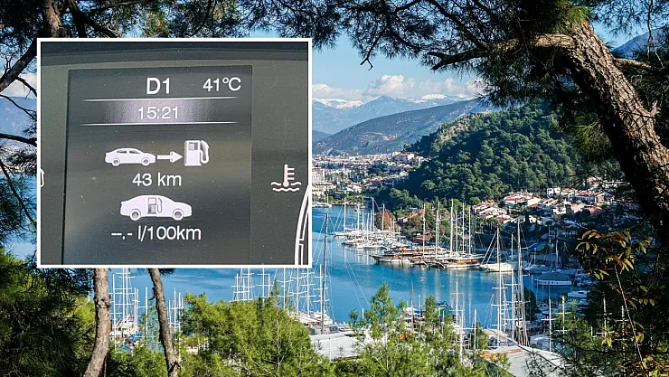 Fethiye'de kavurucu sıcaklık: Termometreler 41 dereceyi gösterdi