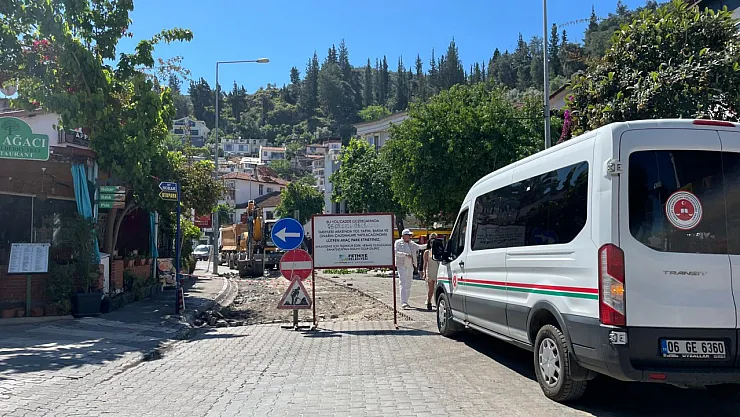 Fethiye'de 'üst yol' gün boyu trafiğe kapatıldı