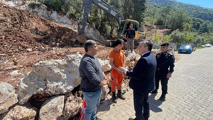 Fethiye Kaymakamı Akkaya, Alternatif Yol Çalışmalarını Denetledi