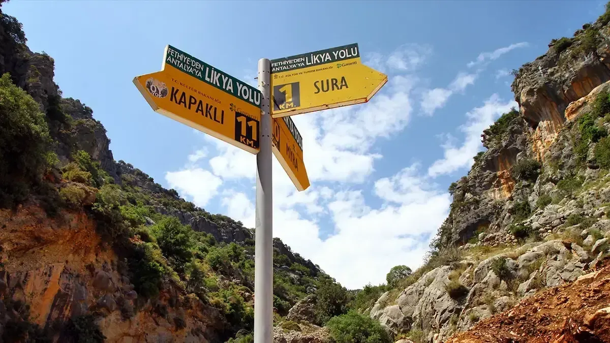 Likya Yolu D&uuml;nyanın Zirvesinde: Fethiye'den Antalya'ya Uzanan Efsane Rota Birinci Se&ccedil;ildi
