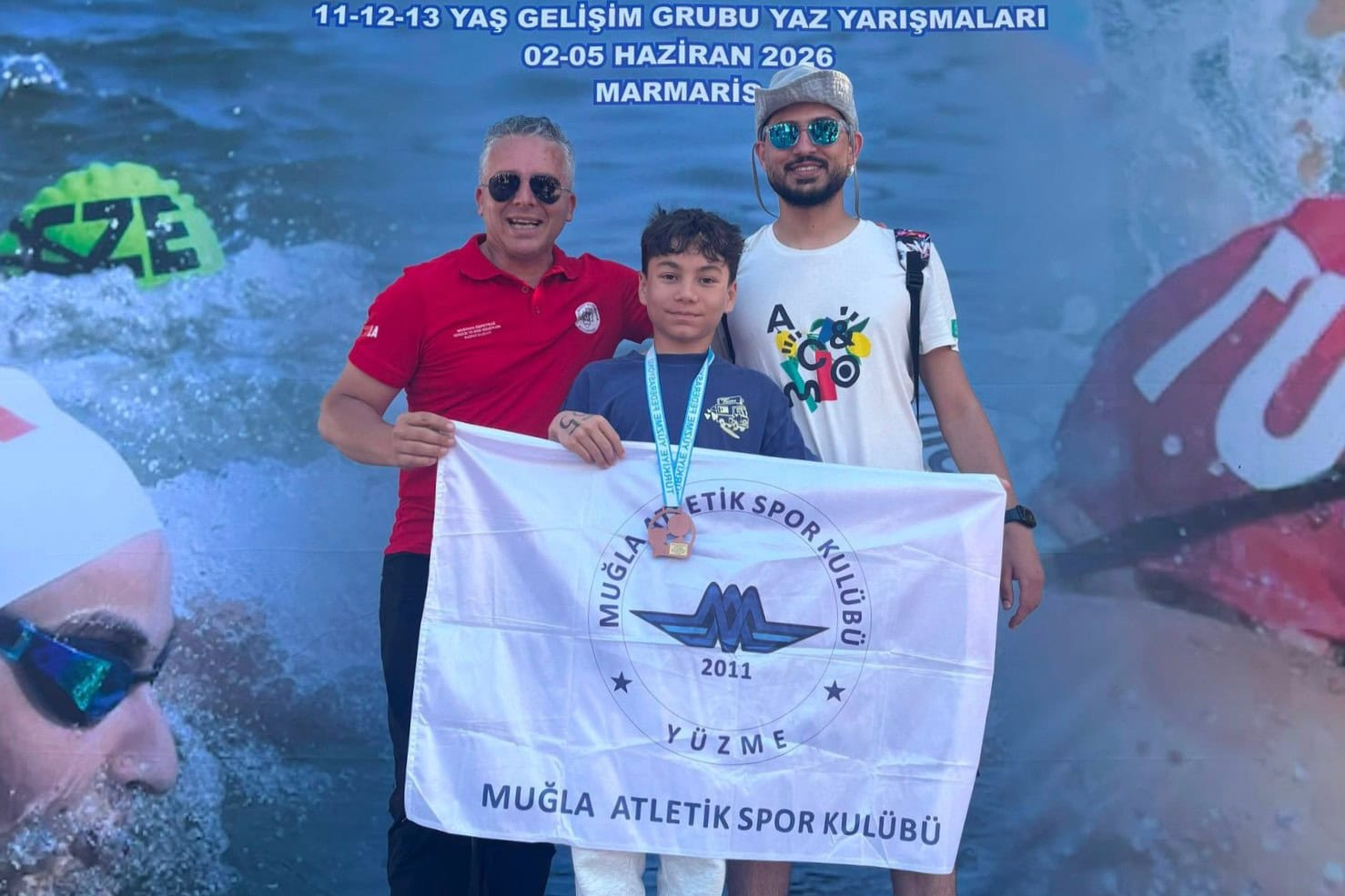 Muğlalı Aras Turan açık su yüzmede Türkiye üçüncüsü olarak milli takıma seçildi