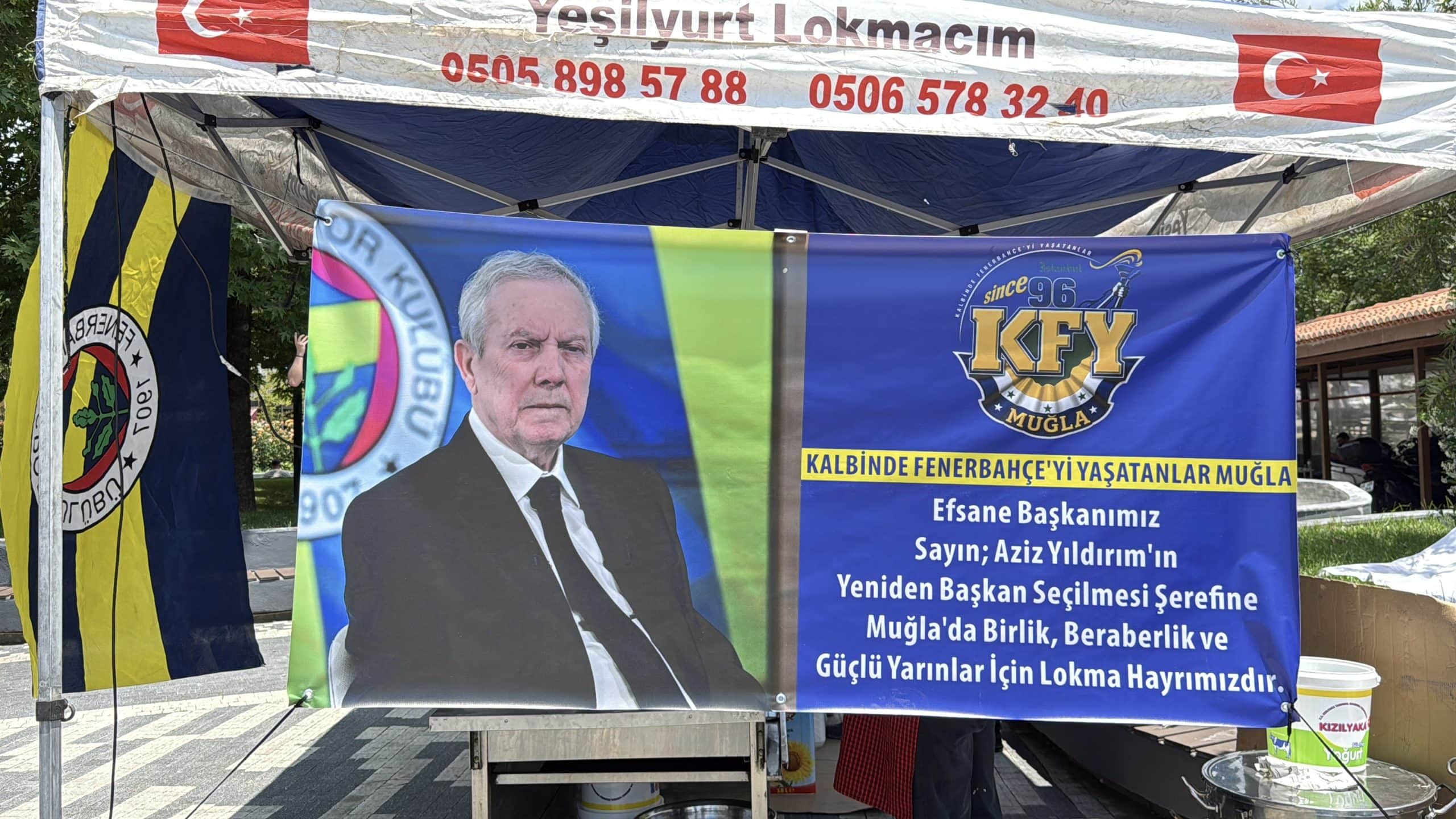 Muğla’da Aziz Yıldırım adına lokma döktürüldü