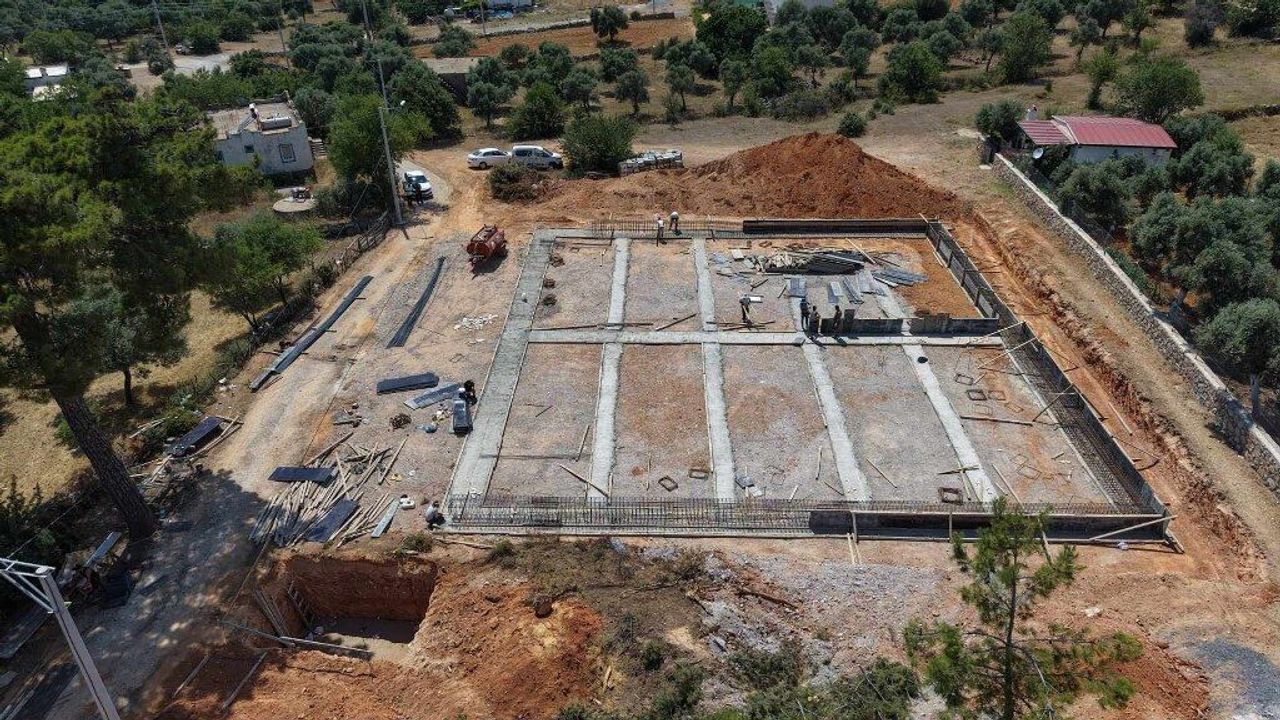 A covered marketplace is being established in Mazı, Bodrum
