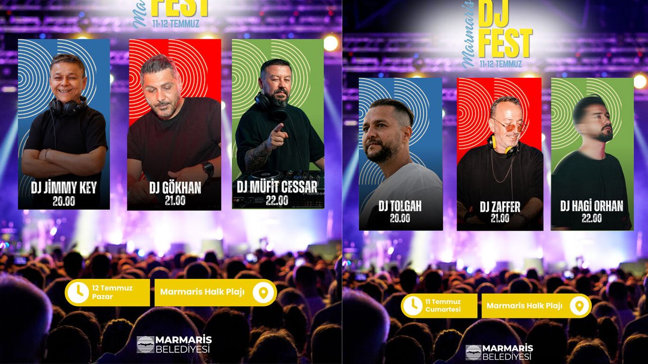 Marmaris DJ Fest sahilde iki gün müzik şöleni sunacak