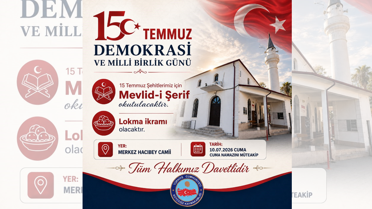 Mevlid-i Şerif Program for Martyrs in Köyceğiz