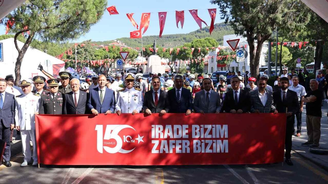 15 July Bicycle Race Started in Muğla