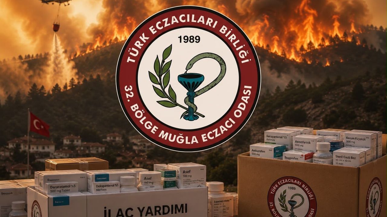 Muğla Chamber of Pharmacists Provides Health Support in the Fire Zone