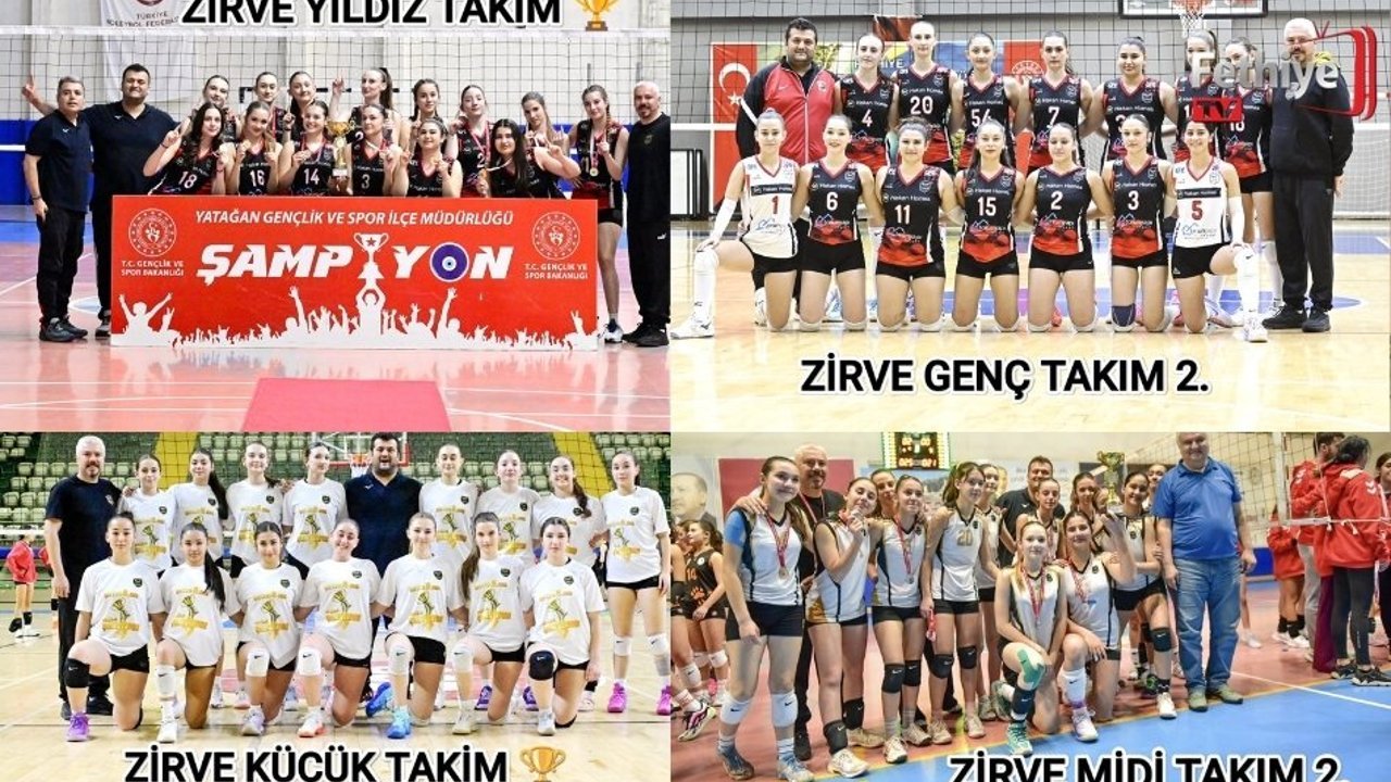 Fethiye’nin Gururu Zirve Voleybol, Muğla’nın Zirvesinde