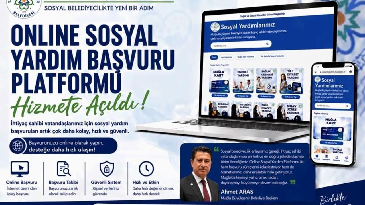 Muğla Büyükşehir’den Sosyal Yardımda Online Dönem